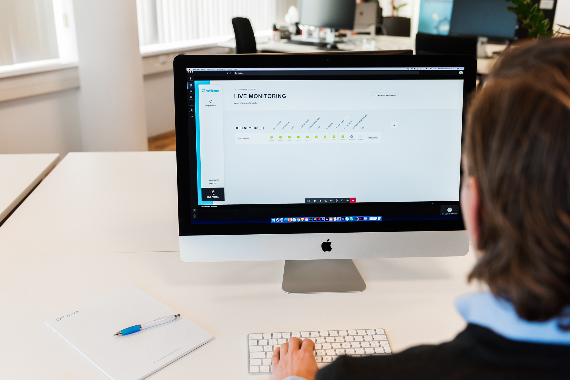 Monitoren van screening